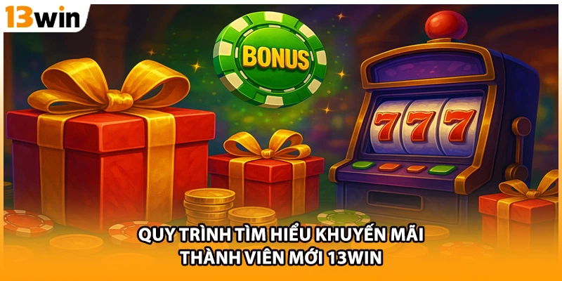 Quy trình tìm hiểu khuyến mãi thành viên mới 13WIN